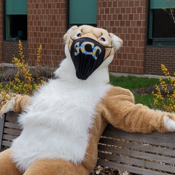 GCC Cougar with a mask