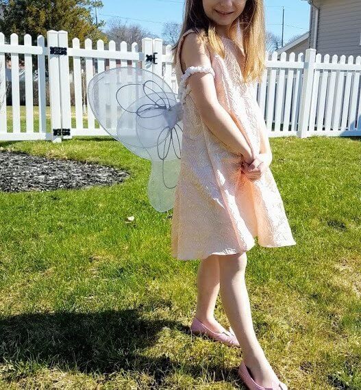 Look #3 P ink Fairy Stylist: Chie Kai Dress Designed by: Laura Taylor Shoes: Personal Collection Model: Sydney Masters Photographer: Amy Masters Location: Batavia, NY