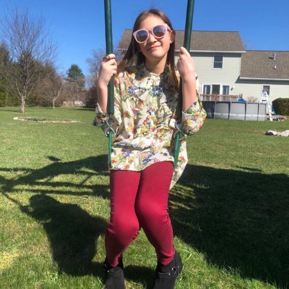 Look #1 Retro Flower Stylist: Chie Kai Outfit: Floral print silky blouse, red skinny pants Shoes: Personal Collection Accessories: Personal Collection Model: Sarah Lumbers Photographer: Kanoko Lumbers Location: Akron, NY