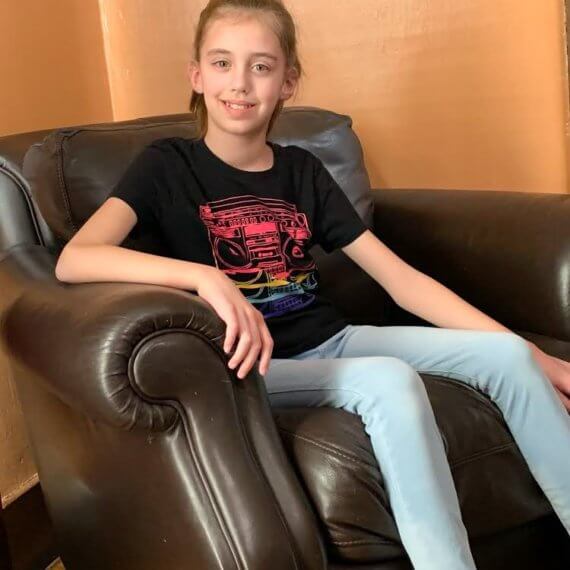 Look #10 Street Style Stylist: Chie Kai Outfit: Rainbow radio T - shirt, skinny pants, denim jacket Shoes: Personal Collection Accessories: Personal Collection Model: Lillian Weatherall Photographer: Jenny Weatherall Art by: Josh Weatherall Location: Brockport, NY