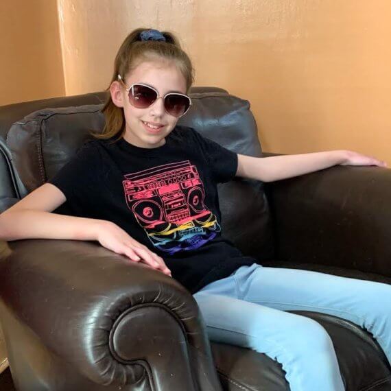 Look #10 Street Style Stylist: Chie Kai Outfit: Rainbow radio T - shirt, skinny pants, denim jacket Shoes: Personal Collection Accessories: Personal Collection Model: Lillian Weatherall Photographer: Jenny Weatherall Art by: Josh Weatherall Location: Brockport, NY