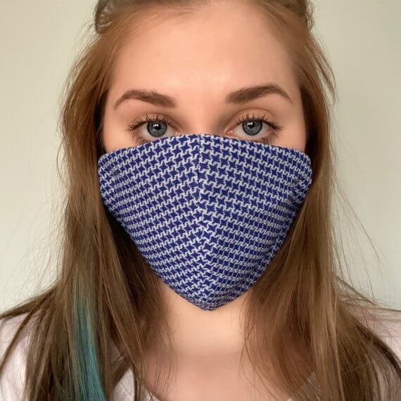 Blue Eyes Blue Houndstooth